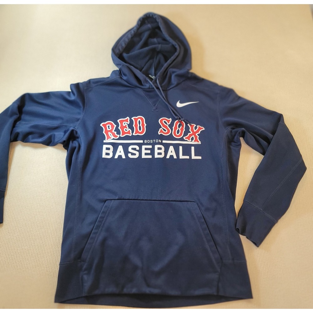 Boston Red Socks Baseball Nike Dri Fit Hoodie Navy Blue Excellent condition Med